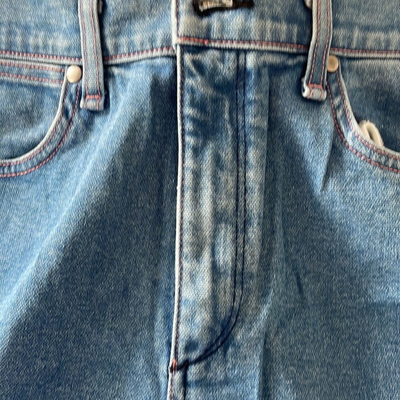 Straight leg jean **length has been hemmed but excess fabric still attached** - Picture 3 of 6